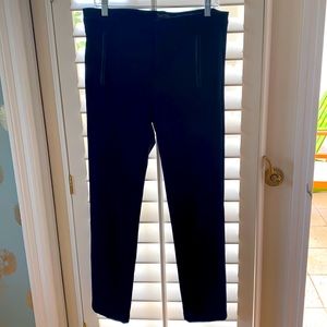 Black Vince pant size 12 leather trim zippers